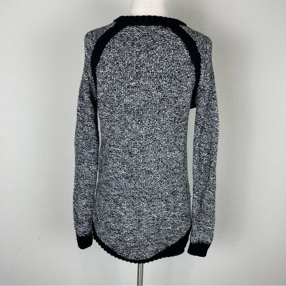 Lululemon Black White Marled Knit Crew Neck Sweater Tunic *XS/S - Picture 6 of 9